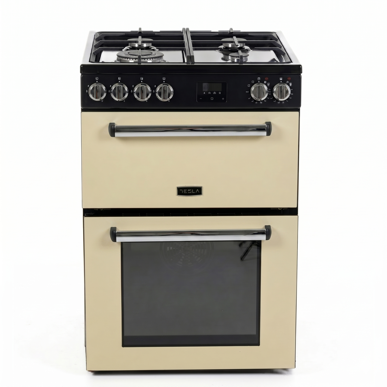 Tesla Series 3 60cm Dual Fuel Cooker - Cream