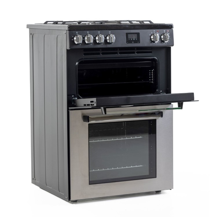 Tesla Series 3 60cm Dual Fuel Cooker - Stainless Steel