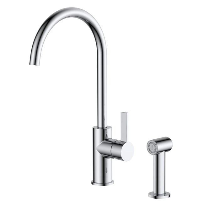 GRADE A2 - Taylor & Moore Kitchen Sink Mixer with Pull Out Spray Tap