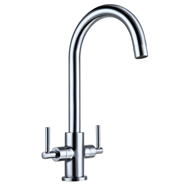 Taylor & Moore Twin Lever Mono Kitchen Sink Mixer Tap