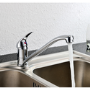 Refurbished Alfred Single Lever Chrome Monobloc Kitchen Sink Mixer Tap