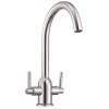 Taylor &amp; Moore Chrome Twin Lever Mixer Kitchen Tap