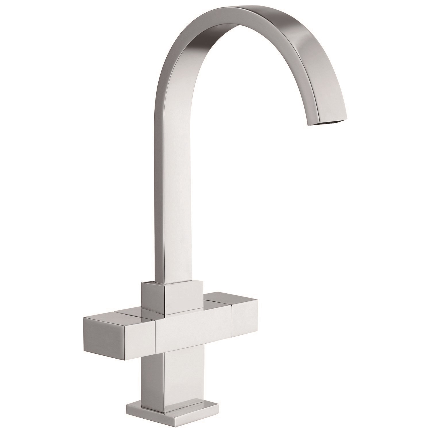 Enza Cromer Chrome Twin Lever Mono Kitchen MixerTap