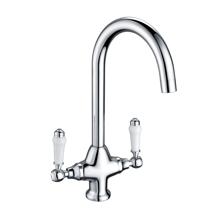 GRADE A2 - Taylor & Moore TMT039 Dual Lever Victorian Kitchen Mixer Tap