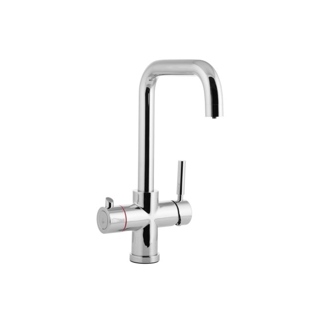 Taylor & Moore Chrome Twin Lever Instant Boiling Water Kitchen Tap - Mono