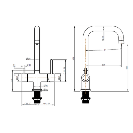 GRADE A1 - Taylor & Moore Instant Boiling Water Kitchen Sink Mixer Tap with Anti Bacterial and Anti Limescale Water Filter