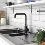 GRADE A1 - Box Opened Enza Elwood Matt Black Single Lever Kitchen Mixer Tap