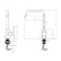 GRADE A1 - Box Opened Enza Elwood Matt Black Single Lever Kitchen Mixer Tap