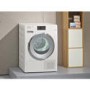 Miele TMV840WP 9kg Freestanding Heat Pump Condenser Tumble Dryer White