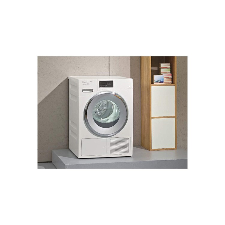 Miele TMV840WP 9kg Freestanding Heat Pump Condenser Tumble Dryer White