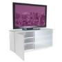 UKCF Tokyo Gloss White Corner TV Cabinet - Up to 42 Inch