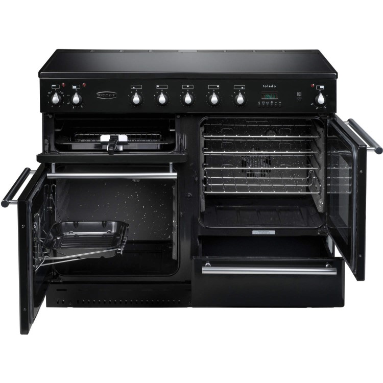 Rangemaster 64370 Toledo 110cm Electric Range Cooker With Ceramic Hob - Gloss Black