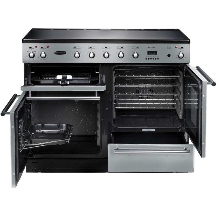 Rangemaster 88070 Toledo 110cm Electric Range Cooker With Induction Hob - Stainless Steel