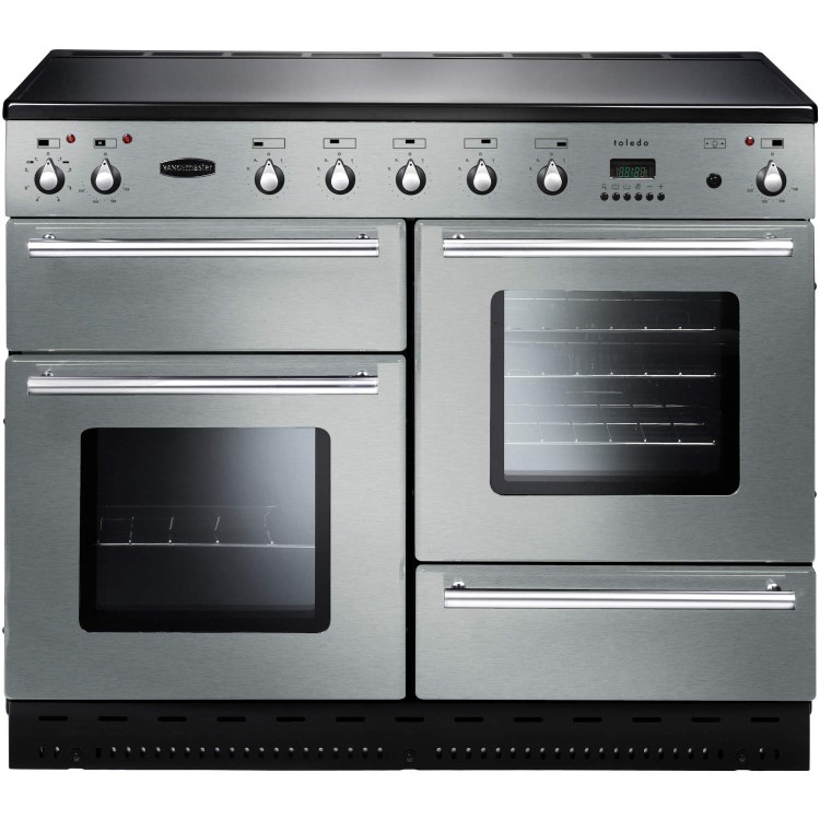 Rangemaster 88070 Toledo 110cm Electric Range Cooker With Induction Hob - Stainless Steel