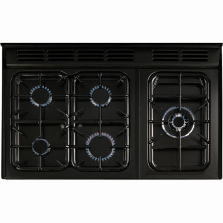 Rangemaster 72850 Toledo 90cm Dual Fuel Range Cooker - Gloss Black