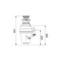 Franke TP-125B 1.25 Horsepower Batch Feed Turbo Waste Disposal Unit