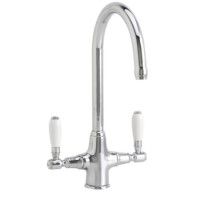 Astracast TP0328 Colonial Twin Lever Dual Flow Tap in Chrome