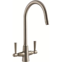 Astracast TP0414 Jordan Twin Lever Dual Flow Tap - Brushed Steel