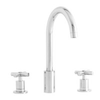 Astracast TP0425 Ocean 3-piece Twin Dial Single Flow Tap - Chrome