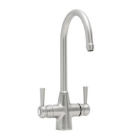 Astracast TP0441 Jordan Twin Lever SpringFlow Tap - Brushed Steel