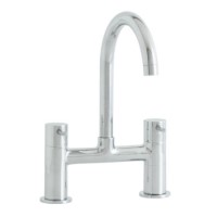 Astracast TP0744 Shannon Bridge Twin Dial Single Flow Tap in Chrome