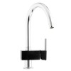 Astracast TP0762 Tybers Single Lever Mixer Tap in Chrome &amp; Black