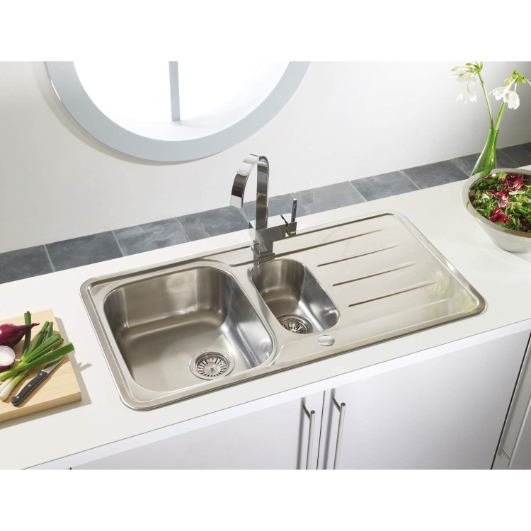 Astracast TP0773 Indus Single Lever Waterfall Flow Tap in Brushed Steel