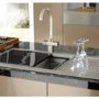 Astracast TP0774 Planar Twin Dial Single Flow Tap in Brushed Steel