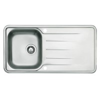 Astracast TP10XXHOMEPK5 Topaz Single Bowl Reversible Drainer Polished Stainless Steel Sink with Accessories