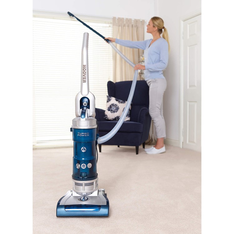Hoover TP71TP04001 Turbo Power Pets 750W Upright Vacuum Cleaner Blue And Grey