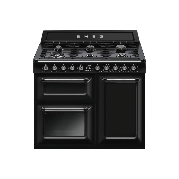 Smeg 100cm Victoria Dual Fuel Range Cooker - Black