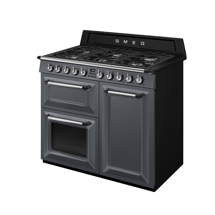 Smeg Victoria 100cm Dual Fuel Range Cooker - Slate Grey