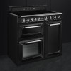 Smeg TR103IBL 100cm Victoria Gloss Black Three Cavity Traditional Range Cooker with Side Opening