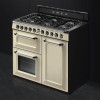 Refurbished Smeg TR103P 100cm Victoria Gloss Cream Three Cavity Dual Fuel Traditional Range Cooker with Side Opening