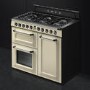Smeg TR103P 100cm Victoria Gloss Cream Three Cavity Dual Fuel Traditional Range Cooker with Side Opening