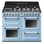 Smeg Victoria 110cm Dual Fuel Range Cooker - Pastel Blue
