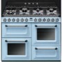 Smeg Victoria 110cm Dual Fuel Range Cooker - Pastel Blue