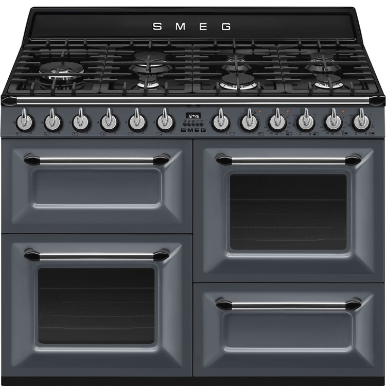 Smeg Victoria 110cm Dual Fuel Range Cooker - Slate Grey