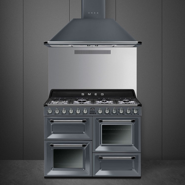 Smeg Victoria 110cm Dual Fuel Range Cooker - Slate Grey