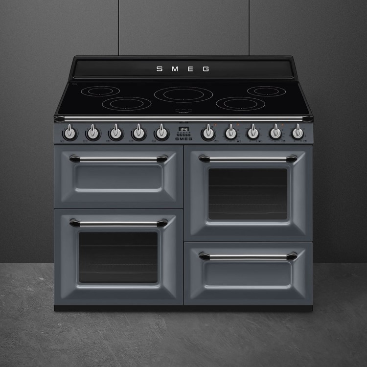 Smeg Victoria 110cm Electric Range Cooker - Slate Grey