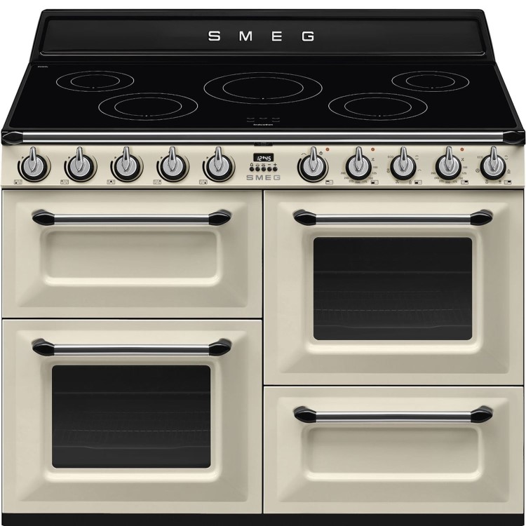 Smeg Victoria 110cm Electric Range Cooker - Cream
