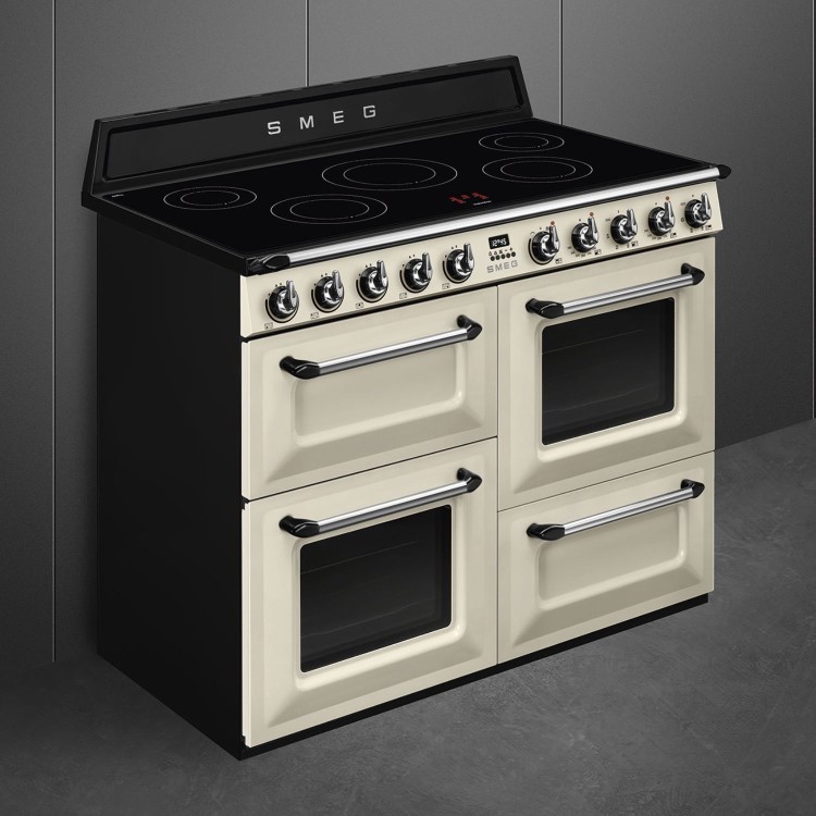 Smeg Victoria 110cm Electric Range Cooker - Cream