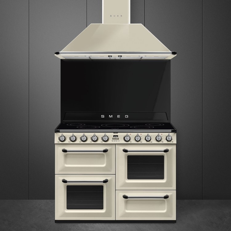 Smeg Victoria 110cm Electric Range Cooker - Cream