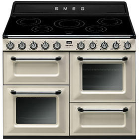 GRADE A2 - Smeg TR4110IP Victoria Traditional 110cm Electric Range Cooker With Induction Hob Cream
