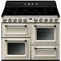 GRADE A2 - Smeg TR4110IP Victoria Traditional 110cm Electric Range Cooker With Induction Hob Cream