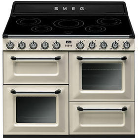 GRADE A2 - Smeg TR4110IP Victoria Traditional 110cm Electric Range Cooker With Induction Hob Cream