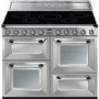 Smeg TR4110IX Victoria Traditional 110cm Electric Range Cooker With Induction Hob - Stainless Steel