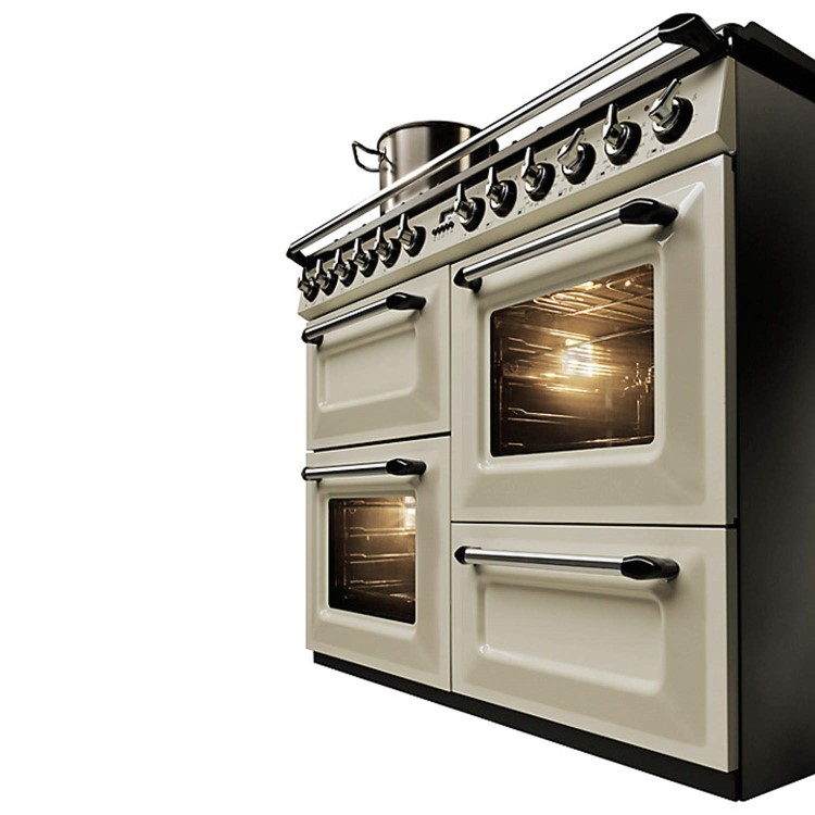 GRADE A2 - Light cosmetic damage - Smeg TR4110P1 Victoria Traditional 110cm Dual Fuel Range Cooker - Cream