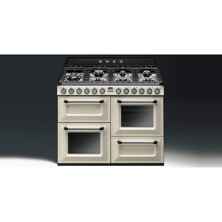 Smeg Victoria 110cm Dual Fuel Range Cooker - Cream