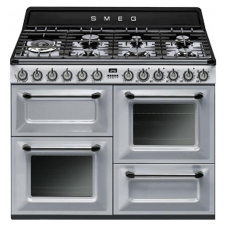 Smeg TR4110S1 Victoria Traditional 110cm Dual Fuel Range Cooker Silver